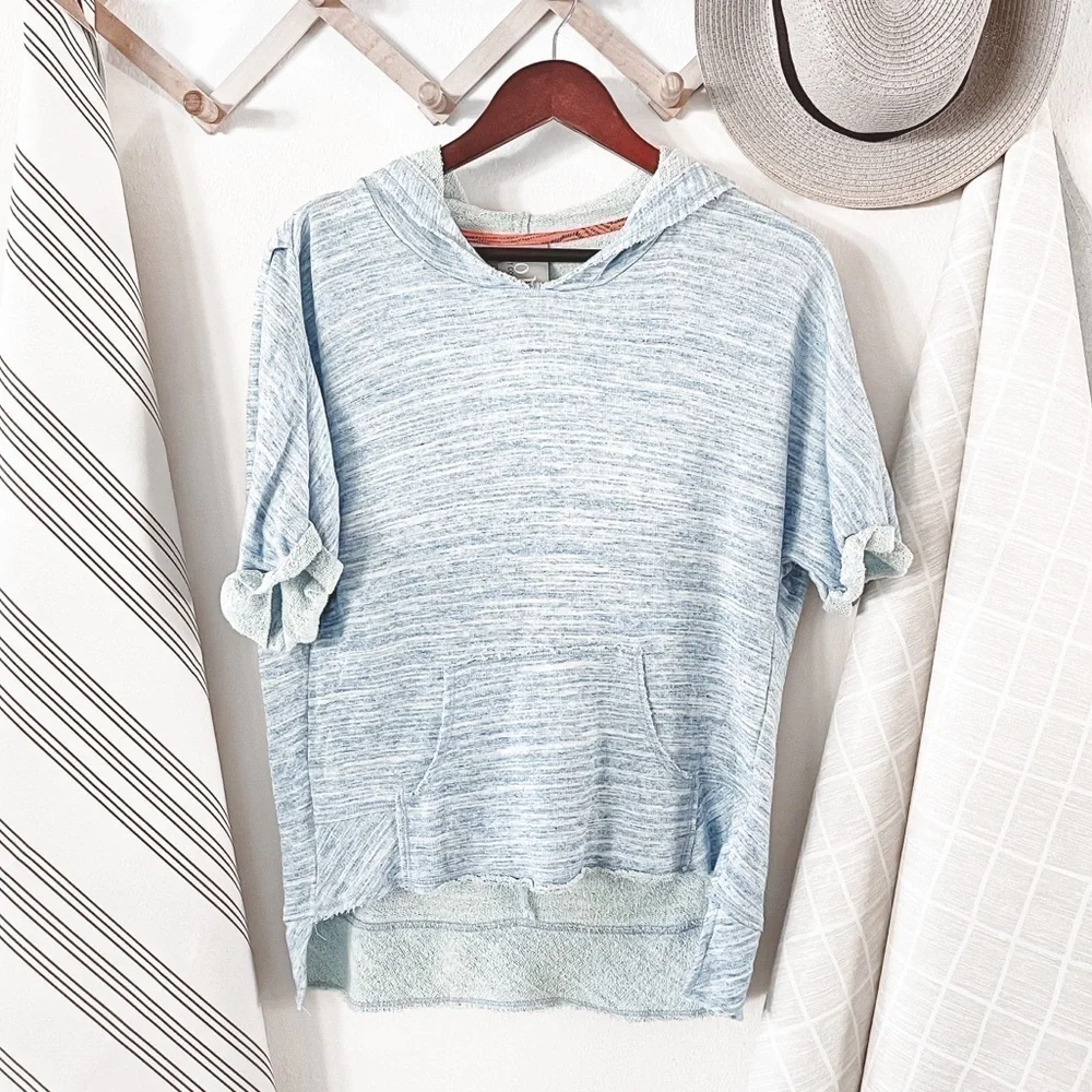 Anthropologie Dolan Marbled Hooded Pullover